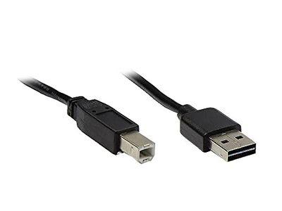Good Connections 2510-EU01 aansluiting/printerkabel USB 2.0 EASY stekker A naar stekker B, 1 m zwart