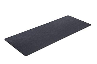 MotionTex Oefenapparatuur mat voor onder hometrainer, spinfiets, fitnessapparatuur, vloerbescherming voor thuissportschool, 61 x 152 cm, zwart