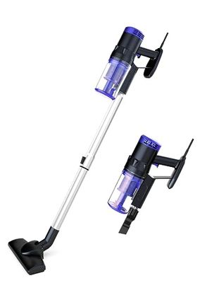 JUST PERFECTO Aspirapolvere potente 600 W - Aspirapolvere con filo con filtro HEPA - Aspirapolvere senza sacco cavo 5 metri - Silenzioso Scopa elettrica manico pieghevole - vacuum cleaner