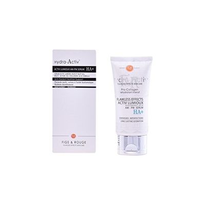 Figs & Rouge Hydra-Activ Activ Lumioux Serum HA+ Traitement du Visage