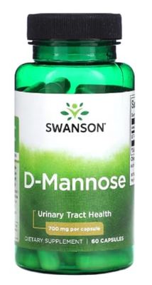 Swanson - D-Mannose | Support naturel pour la santé de la vessie et des voies urinaires - 60 capsules