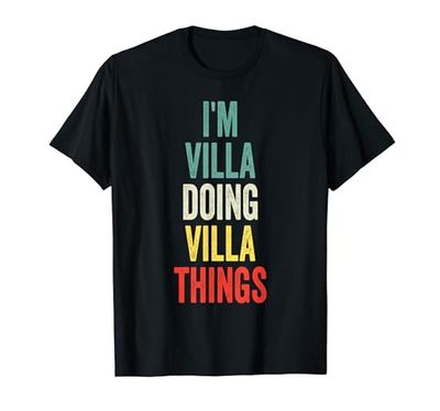 I'M Villa Doing Villa Things Nombre Villa Camiseta
