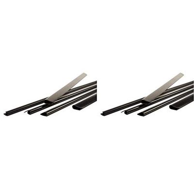 PAVO A4 10mm Slide Binders - Black (Pack of 25) & A4 6mm Slide Binders - Black (Pack of 25)