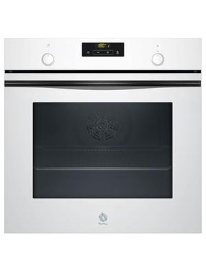 Balay - Horno multifunción con función vapor, 60 cm, Pirólisis y Aqualisis, Control Comfort, 10 recetas, Raíles Flex, Cristal Blanco, 3HA5749B3