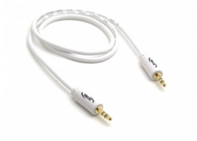 G & B 0,3 m Jack 3.5 recht naar jack 3.5 rechte verlengkabel - wit