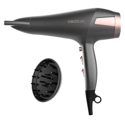 Cecotec Secador de Pelo Bamba IoniCare Radiance. 2500W con Motor DC, Tecnología de Iones y Gran caudal de aire, 2 Velocidades y 3 Temperaturas, Incluye Boquilla Concentradora y Difusor