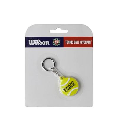 Wilson RG 2025 Keychain Silicone Tennis Ball Ye, Impugnature Altro Unisex Adulto, Giallo, Nessuna Dimensione