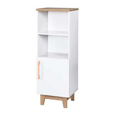 roba Staand rek 'Finn', wit, houten rek voor baby-/kinderkamer, Soft Close-technologie, baby/kindermeubels