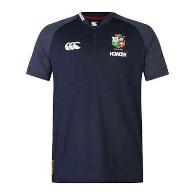 Canterbury Leones británicos e irlandeses Poly Camisa, Zafiro Oscuro, 4XL para Hombre