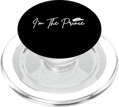 Soy el príncipe con logotipo de sombrero de vaquero PopSockets PopGrip para MagSafe