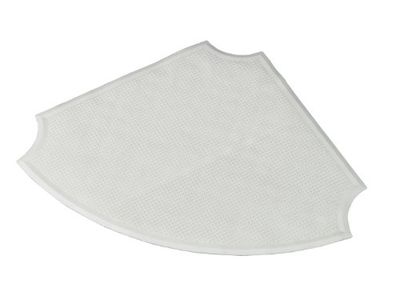 Homecraft Everyday Corner Shower Mat, Shower Mat that Fits Corners and Drains for Stability in the Shower, Slip and Fall Prevention, Bath Mat for Elderly, Handicapped, and Disabled Individuals