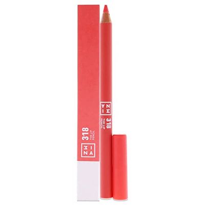 3INA MAKEUP - The Lip Pencil 318 - Coral - Perfilador de Labios Coral con Aceite de Jojoba para Hidratar y Nutrir - Delineador de Labios con Efecto Voluminizador - Vegan - Cruelty Free