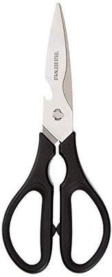 Amazon Basics Premium Tesoura de cozinha multifuncional, 20,32 cm, preto