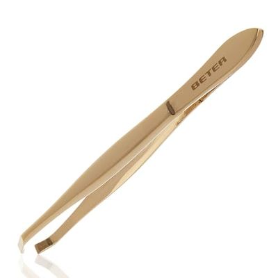 Beter – Eyebrow Tweezers, Professional Strainless Steel Crab-tipped hair removal Tweezers for greater precision and visibility of the hair, Tweezers for facial hair Women & Men, Precision tweezers