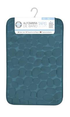 FORNOR 24540 Alfombra BAÑO Piedra Azul 40 x 60 cm