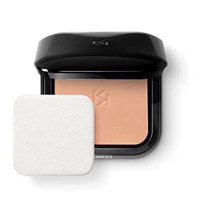 KIKO Milano Full Coverage Blurring Powder Foundation 10 | Base De Maquillaje En Polvo De Alta Cobertura