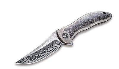 WE Knife Unisex – Synergy 2 CF Damascus fickkniv, grå, 21