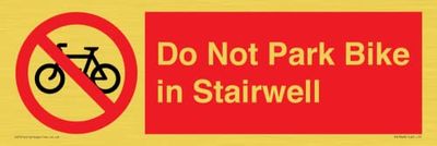 Do Not Park Bike in Trapbord - 300x100mm - L31