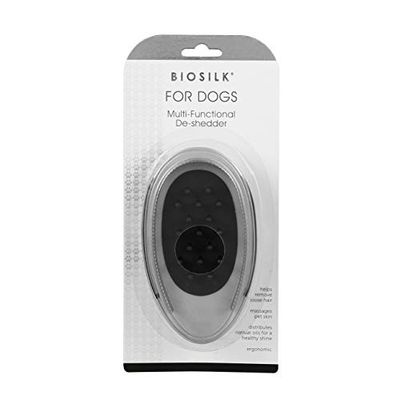 BioSilk voor honden Combo Deshedding & Massage Palm Brush