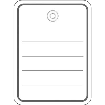 HERMA 6840 Goods Tags with Eyelet (48 x 65 mm, Large, Thread Length Approx. 8 cm) Cardboard Tags for Labelling, 1,000 Price Labels, White