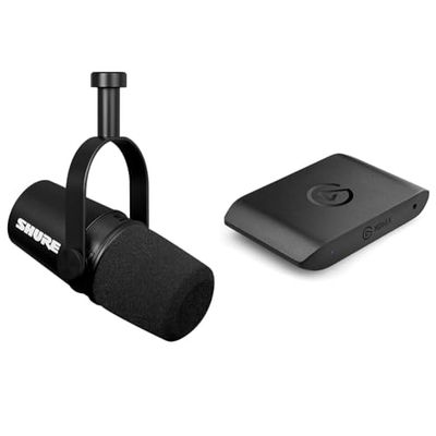 Shure MV7X XLR Podcast Microphone - Pro Quality Dynamic Mic & Elgato HD60 X - Stream and record in 1080p60 HDR10 or 4K30 with ultra-low latency on PS5