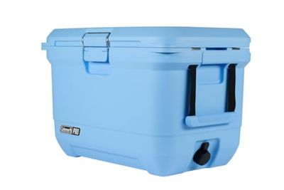 Coleman PRO Heavy-Duty geïsoleerde harde koeler met handgrepen | 42,5 L inhoud | Houdt ijs voor 4 dagen | Volledige schuimisolatie | Grote duurzame draagbare koelbox voor robuust buitengebruik en