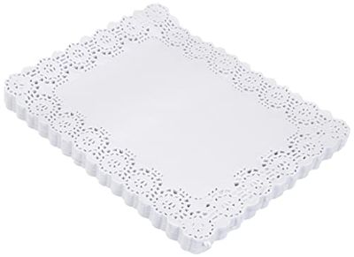Garcia de Pou Rectangular Doilies, Paper, White, 27 x 21 x 30 cm