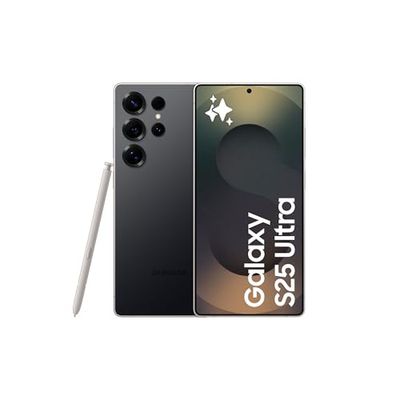 Samsung Galaxy S25 Ultra 1TB Teléfono Móvil con IA, Galaxy AI, 12GB RAM, Cámara 200MP, Dual SIM, IP68, Garantía del Fabricante 3 Años + 1 Año Extra, Titanio Negro (Versión Española)