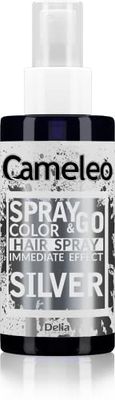 Cameleo - Spray & Go - Spray Toner - Silver Mist - Pour Cheveux Blonds, Platine, Gris - Prêt à l'emploi - Couleur Argent Semi Permanent - Coloration Instantanée - 150ml