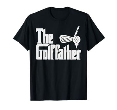 Funny Fathers Day The Golf-father Golf Dad Golfer Gift Maglietta
