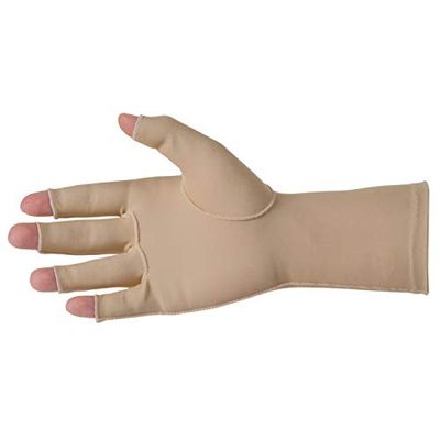 Performance Health Edema Glove Left Small – Open Finger Compression Glove for Swelling & Pain Relief – Soft Cotton-Nylon Hand Therapy Support – Latex-Free, Over-Wrist Fit