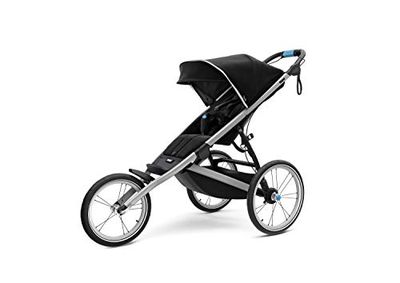 Thule Glide 2.0 Performance Jogging-Buggy, svart med silverfärgad ram