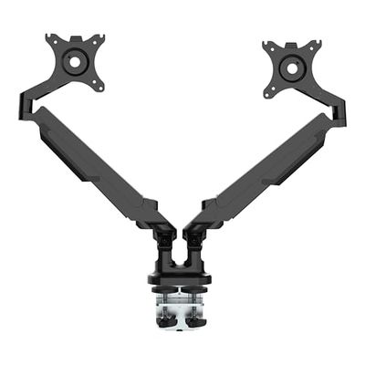 Braccio Monitor Mount 801D nero. per due monitor da 17 a 32". Supporta da 2 a 9 kg per monitor.