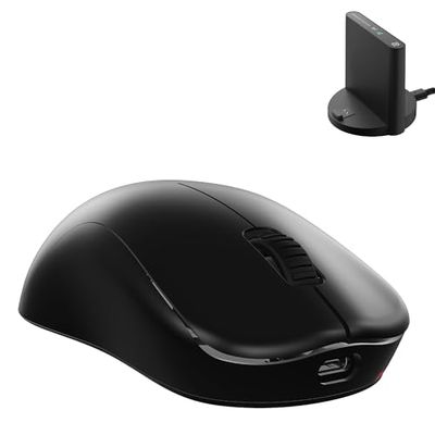 BenQ Zowie U2-DW 4K Souris Gaming sans Fil pour l’Esport | conçue Selon la Science du Sport | récepteur 4K amélioré | 60g | Design symétrique | sans Pilote | capteur 3950 | taux d'interrogation 4K