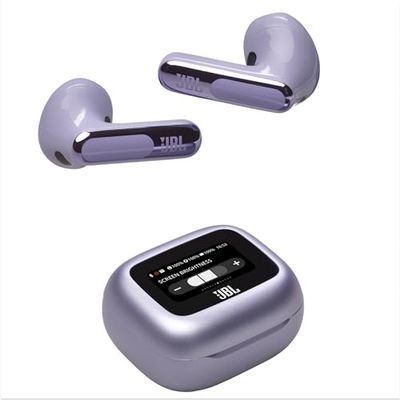 JBL Live Flex 3, Słuchawki Bezprzewodowe Douszne z Bluetooth, 50 h Pracy na Baterii, ANC i Dźwiękiem o Wysokiej Rozdzielczości, Wodoodporne IP54, Konstrukcja Otwarta, Fioletowe