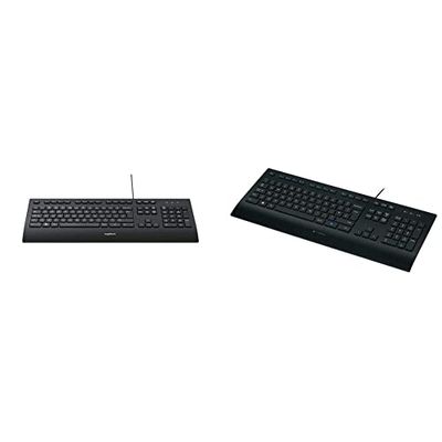 Logitech K280E Pro Tastiera Business Cablata, Layout US ‎Internazionale Qwerty, Nero & K280e Pro Tastiera, Layout Italiano QWERTY - Nero