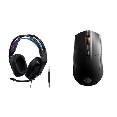 Logitech G335 Auriculares con & SteelSeries Rival 3 Wireless - Raton