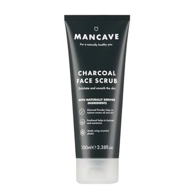 ManCave Oil Defence ansiktsskrubb, 100 ml, peeling och slät fet hud