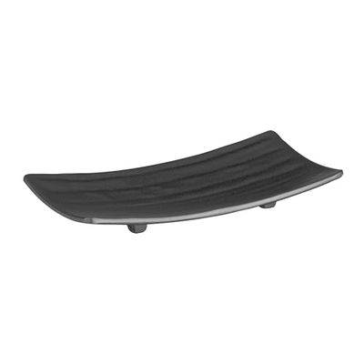 APS 83740 ZEN melamin surfplatta/sushi-bräda, 22 x 12 x 3 cm svart