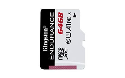 Kingston Sdce/64Gb Sdce High Endurance Microsd-Kaart, 64Gb, Zwart/Wit