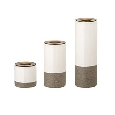Bloomingville Maliva Candlestick, White, Diameter 5 cm