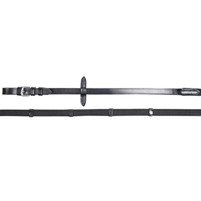 HKM Lea Rênes en sangle Noir Poney Taille