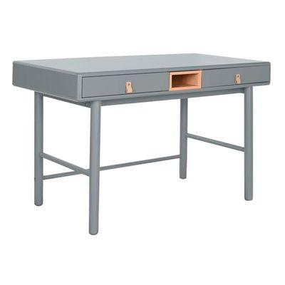 Home ESPRIT Bureau Bleu Gris Bois MDF 120 x 60 x 75 cm