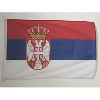 AZ FLAG Drapeau Serbie 150x90cm - Drapeau Serbe 90 x 150 cm Spécial Extérieur - Drapeaux
