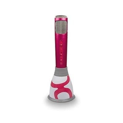Gulli 485108 Enceinte Micro Karaoké Bluetooth 3 en 1 - Rose