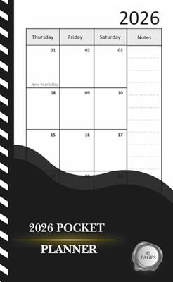 2026 Pocket Planner: 1 Year notebook January 2026 - December 2026