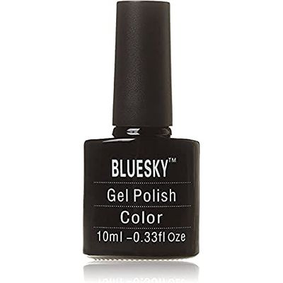 Bluesky Smalto Per Unghie Gel, Burnt Orange Sparkle, Pch35, Rosso, Luccichio, Buio Rosso (Per Lampade Uv E Led) - 10 Ml