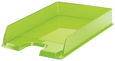 Esselte Europost 623597 - Bandeja para documentos (10 unidades), color verde transparente