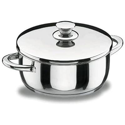 LACOR 40026 caçarola com tampa de vinil nox, prata, 26 cm