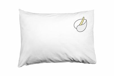 Bona Basics, Fodera decorativa per cuscino, decorazione per la casa, per divano, caffetteria, Dimensioni: 50x35 cm, colore: bianco